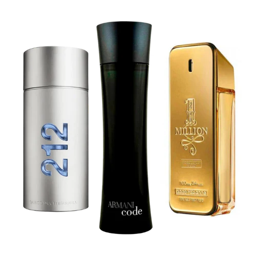 Set di 3 profumi | 212 NYC Men + 1 Million + Armani Code