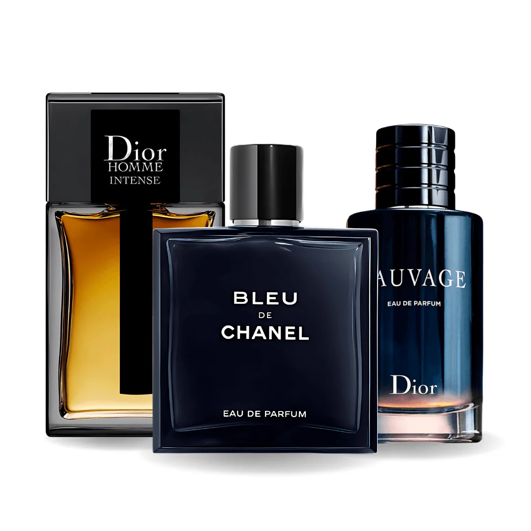 Set di 3 profumi | Sauvage + Bleu de Chanel + Dior Homme Intense