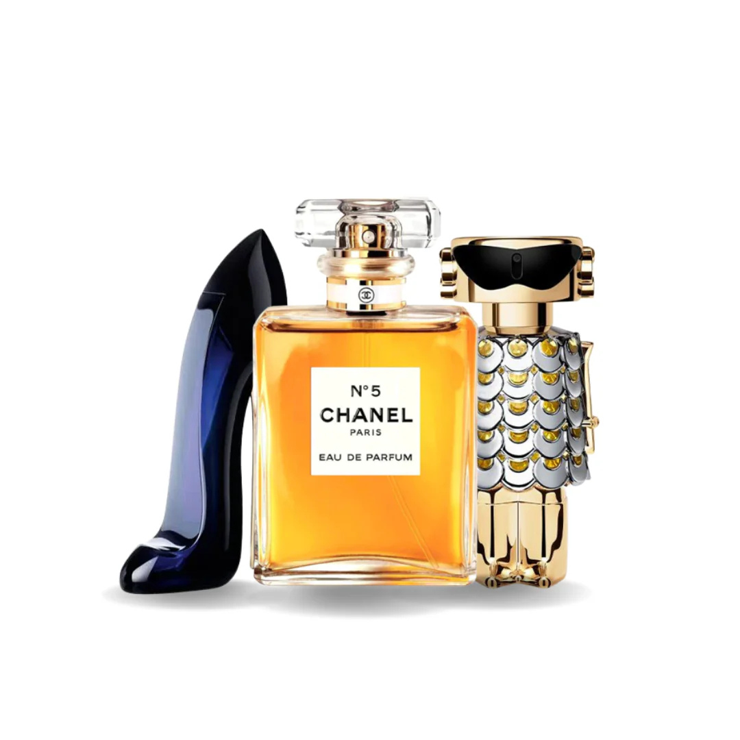Set di 3 profumi | Good Girl + Chanel N°5 + Fame