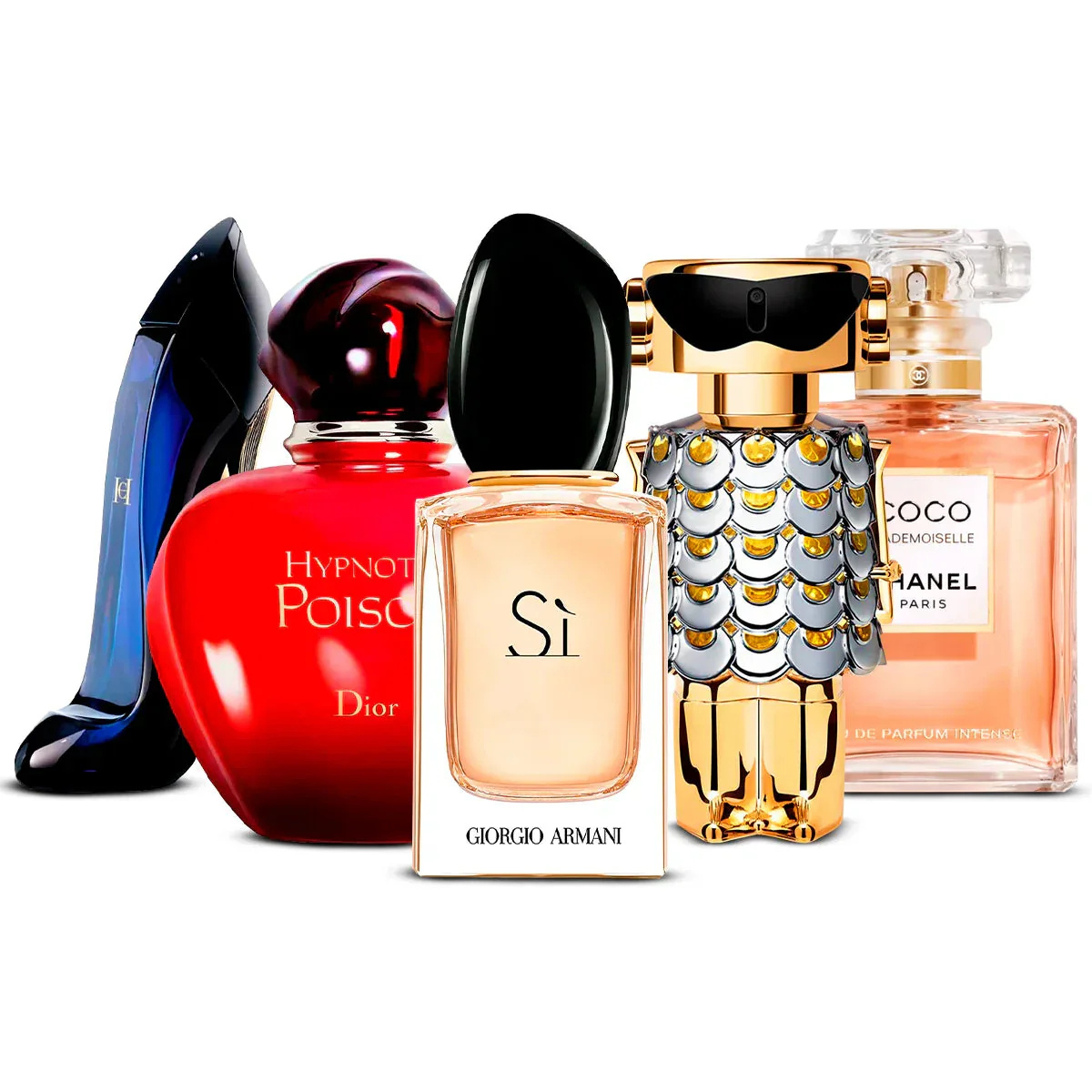 Set di 5 profumi  | Good Girl + Hypnotic Poison + Sì + Fame + Coco Mademoiselle