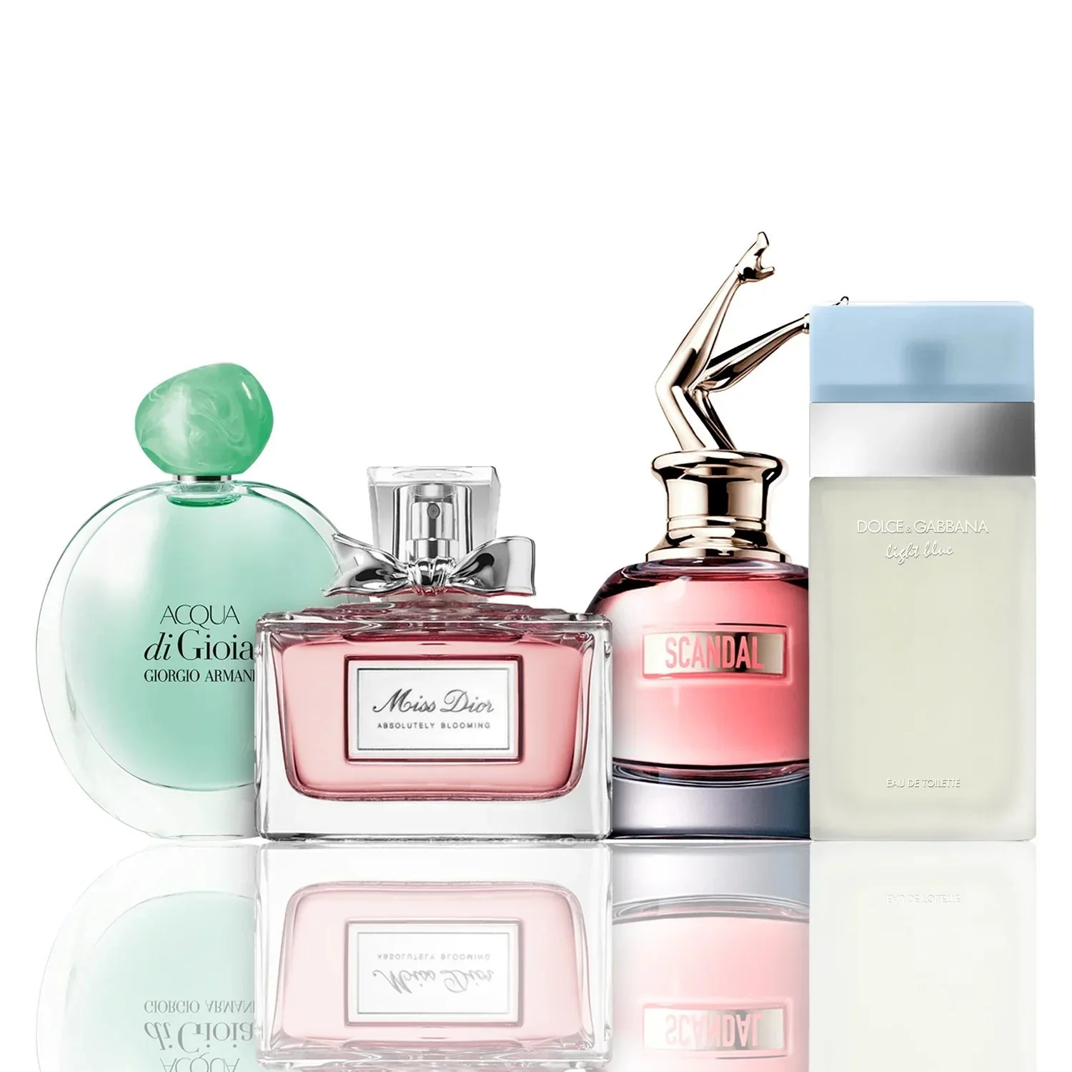 Set di 4 profumi  | Acqua di Gioia + Light Blue + Scandal + Miss Dior